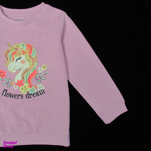 ست تی شرت و شلوار دخترانه اینکس تنسو مدل تک شاخ flowers-02