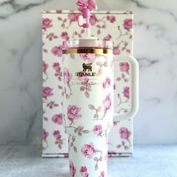 تراول ماگ استنلی مدل tumbler سفید جعبه کادویی ظرفیت 1180 میلی لیتر