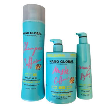 پک تقویت کننده و ضد ریزش مو نانوگلوبال مدل Anti Hair Loss سری Anti Loss مناسب موهای فر و مجعد حجم 1000 میلی لیتر