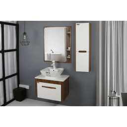 ست کابینت و روشویی کد 9068 به همراه آینه و باکس