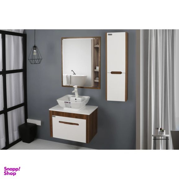 ست کابینت و روشویی کد 9068 به همراه آینه و باکس