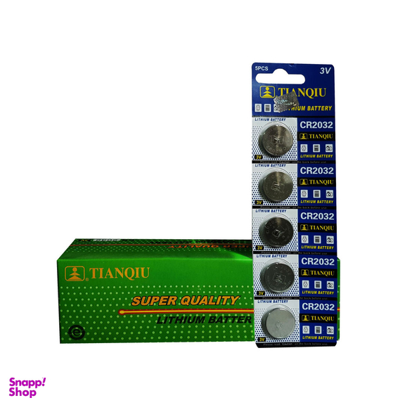 باتری سکه ای تیانکیو مدل CR2032 بسته 100 عددی