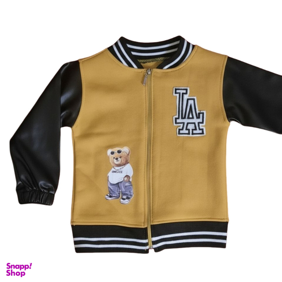 کاپشن نوزاد مدل فشن کد 123 رنگ کرم مشکی