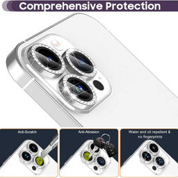 محافظ لنز دوربین بوف مدل Diamond-Luxury مناسب برای گوشی موبایل اپل iphone 14 Pro Max / 14 Pro