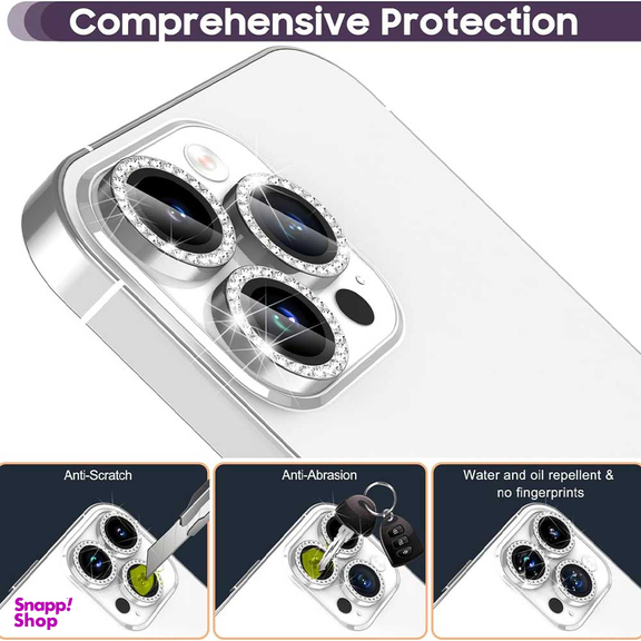 محافظ لنز دوربین بوف مدل Diamond-Luxury مناسب برای گوشی موبایل اپل iphone 14 Pro Max / 14 Pro
