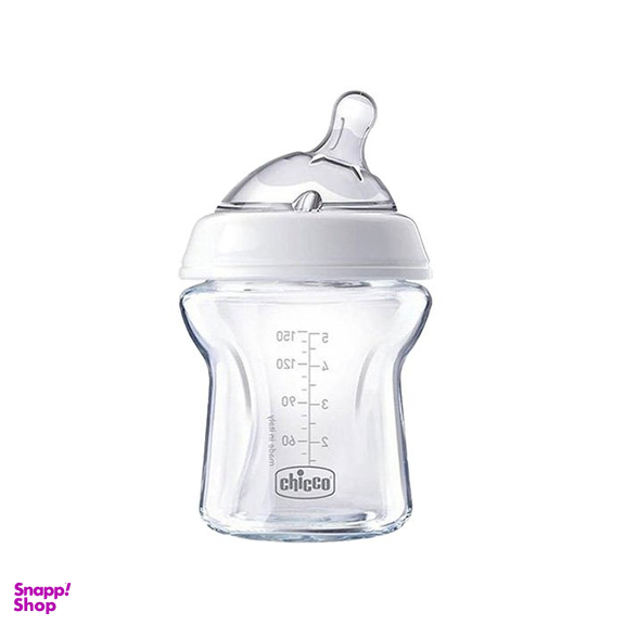 شیشه شیر پیرکس چیکو مدل natural feeling گنجایش 150 میلی لیتر