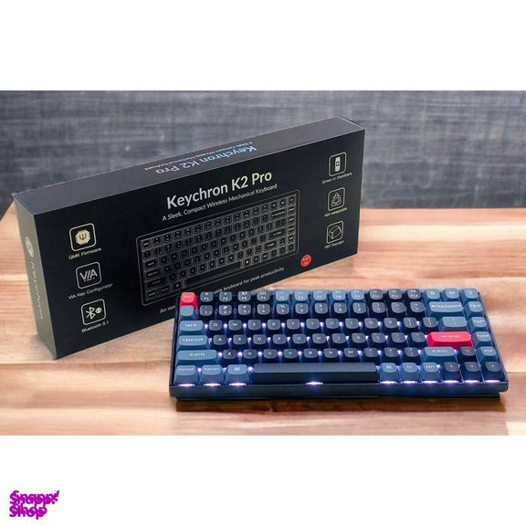 کیبورد بی سیم مخصوص بازی کیکرون مدل K2 Pro Red Switch