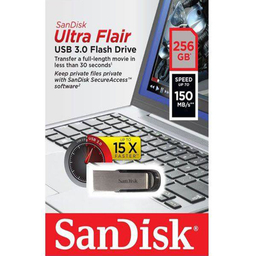 فلش مموری سن دیسک مدل Ultra Flair Cz73 ظرفیت 256 گیگابایت
