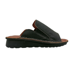 صندل طبی زنانه چرم ریباری مدل Clarks رنگ مشکی