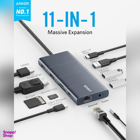 هاب 11 پورت انکر مدل Anker 565