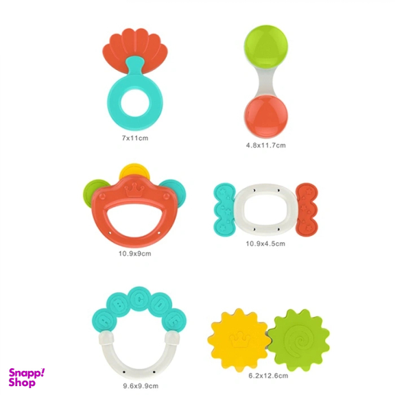 جغجغه و داندان گیر هانگر کد he0151 بسته 6 عددی