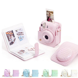 کیف و آلبوم چرمی دوربین فوجی فیلم کد 2221 Instax Mini 12 Bag + Album