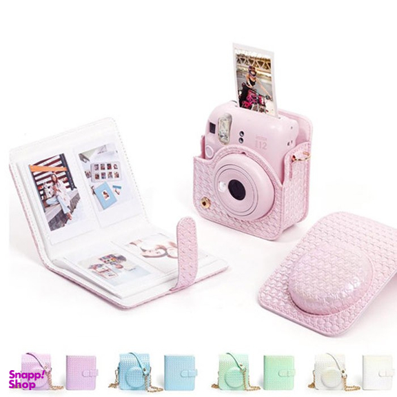 کیف و آلبوم چرمی دوربین فوجی فیلم کد 2221 Instax Mini 12 Bag + Album
