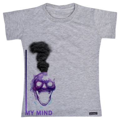 تیشرت آستین کوتاه دخترانه 27 مدل My Mind کد MH1532
