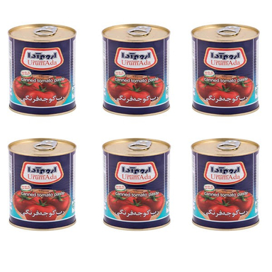 کنسرو رب گوجه فرنگی اروم آدا وزن 800 گرم بسته 6 عددی