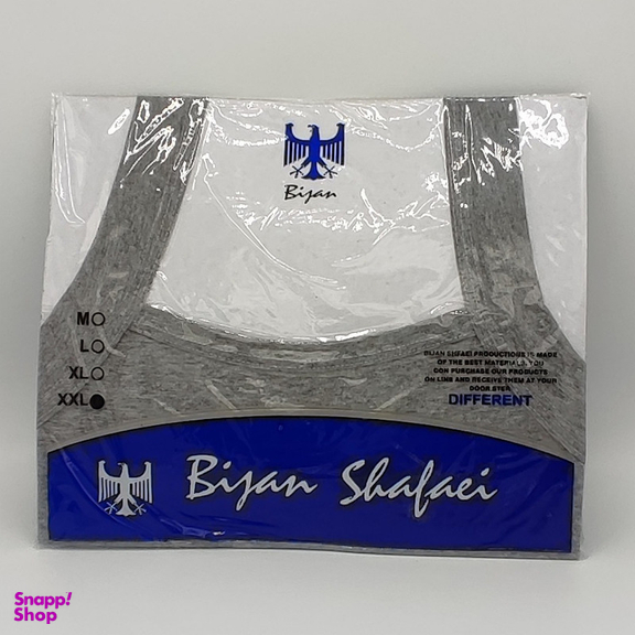 زیرپوش رکابی مردانه مدل خشتی کد 118 رنگ طوسی