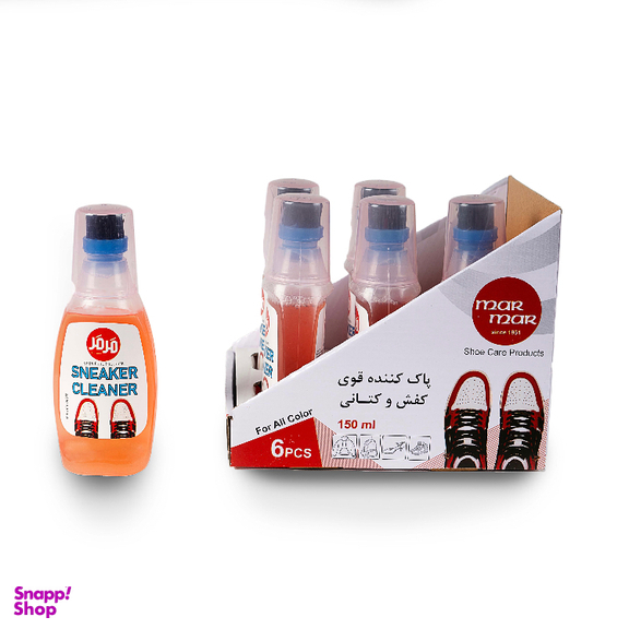 واکس کفش و کتانی مرمر کد 2081 بسته 6 عددی
