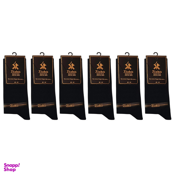 جوراب مردانه ضیاکو ترنج مدل پنبه ای کد 5199-961-B بسته 6 عددی
