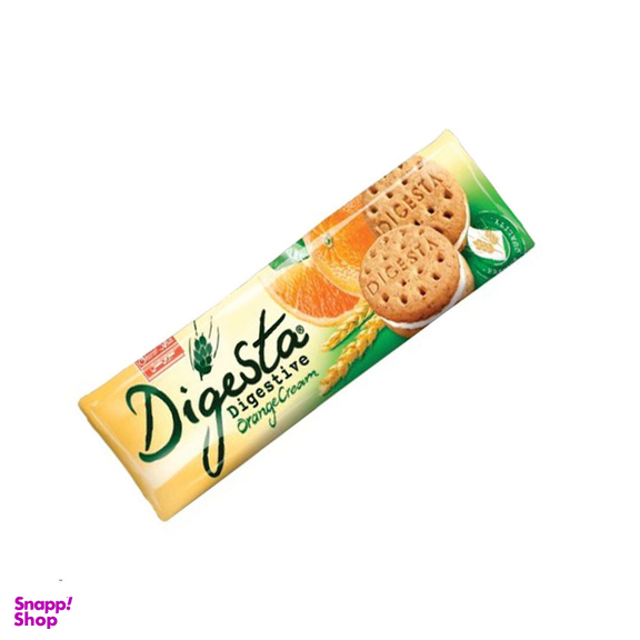بیسکویت سبوس دار کرم پرتقالی شیرین عسل وزن 100 گرم