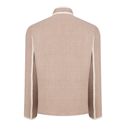 ست کت و دامن زنانه السانا مدل ضحا کد 219607 رنگ شکلاتی