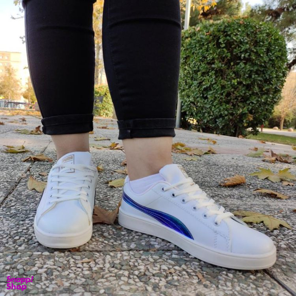 کفش پیاده روی طرح پوما کلاسیک کد 010 رنگ سفید