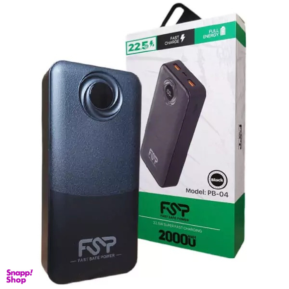 پاوربانک اف اس پی کد PB04 ظرفیت 20000 میلی‌ آمپر ساعت