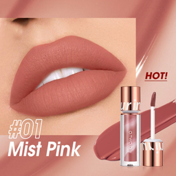 رژ لب مایع او تو او مدل لالی پاپ رنگ 01 mist pink