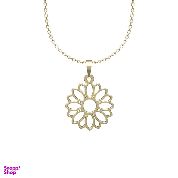 گردنبند طلا 18 عیار زنانه مدوپد مدل گل کد PP2-1-1198