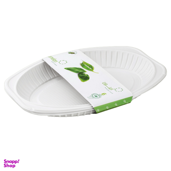 دیس کوچک یکبار مصرف گیاهی آملون کد 39/11072 بسته 6 عددی