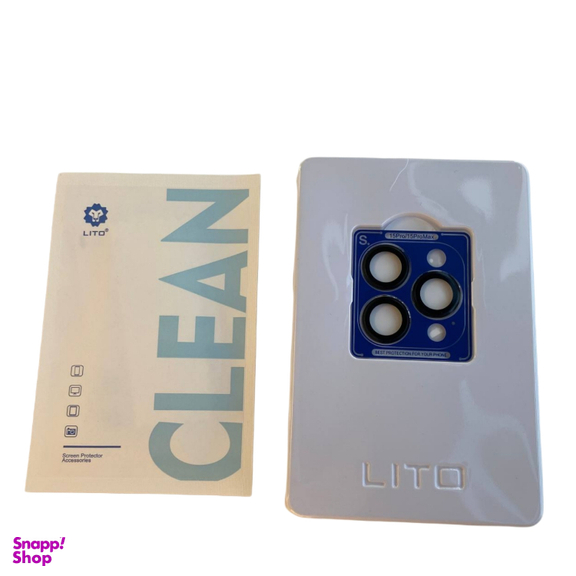 محافظ لنز دوربین گوشی لیتو مدل شابلون دار مناسب اپل iPhone 15 Pro/15 Pro Max