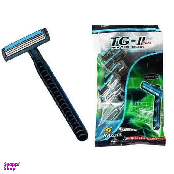 ژیلت 2 لبه دورکو مدل تی جی پلاس بسته 5 عددی