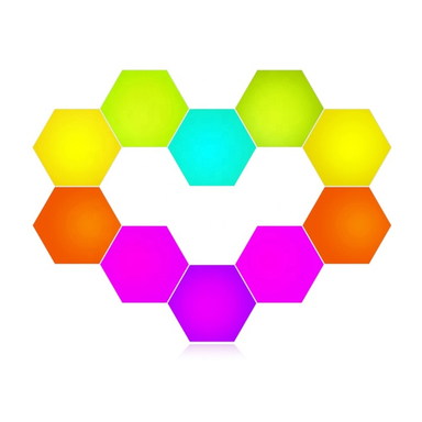 چراغ هوشمند شش‌ ضلعی مدل Tuya WiFi RGBIC PST-HL10