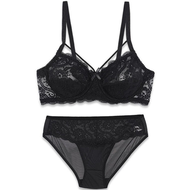 ست شورت و سوتین زنانه ژوبین کد 711 رنگ مشکی