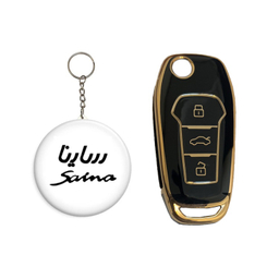 کاور سوئیچ خودرو کالانیکس مدل COV-SAINASTPU-10409 به همراه جاسوئیچی مناسب ساینا اس