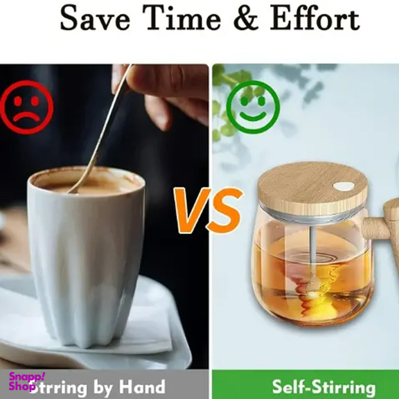 ماگ همزن دار مدل EM-CUP به همراه 2 عدد باتری نیم قلم