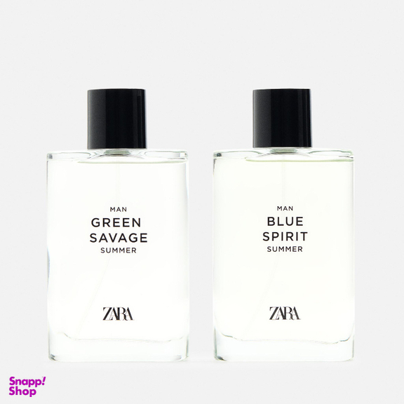 ادوتویلت مردانه زارا مدل Grean Savage & Blue Spirit حجم 90 میلی لیتر مجموعه 2 عددی
