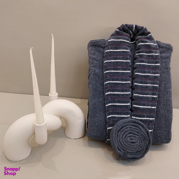 حوله پالتویی ارغوان طرح نارسیس سایز 125