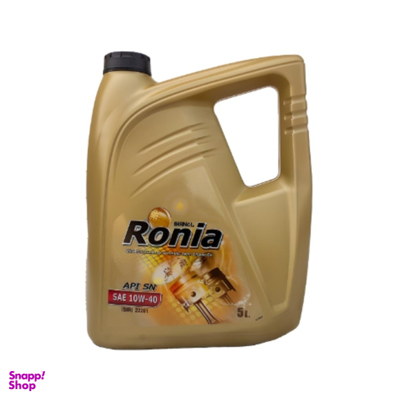 روغن موتور ایرانول مدل رونیا 10W40 مدل SN حجم 5 لیتر