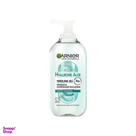 ژل شستشو صورت گارنیه مدل Hyaluronik Aloe حجم 200 میلی لیتر