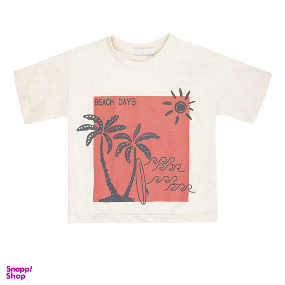 ست تیشرت و شلوارک پسرانه فیورلا مدل beach days کد 35058