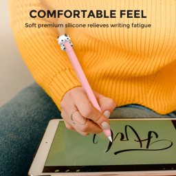 کاور قلم لمسی آهااستایل مدل PT129-2 Cow-Pink مناسب اپل سری 2