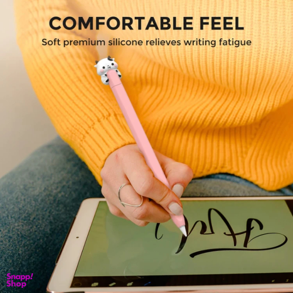 کاور قلم لمسی آهااستایل مدل PT129-2 Cow-Pink مناسب اپل سری 2