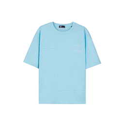 تیشرت زیگ مدل Just be رنگ آبی فیروزه ای