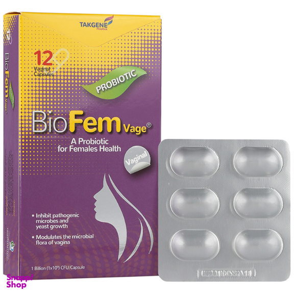 کپسول واژینال بایو فم واژ تک ژن فارما بسته 12 عددی