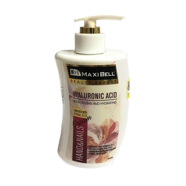 کرم مرطوب کننده دست و ناخن مکسی بل مدل Hyaluronic Acid حجم 300 میلی لیتر
