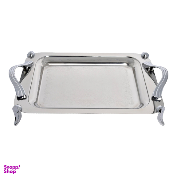 سینی کوچک استیل پایه دار براق کد 4042