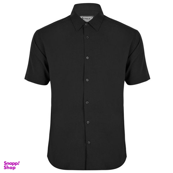 پیراهن آستین کوتاه پسرانه مدل 829002602 تترون رنگ مشکی