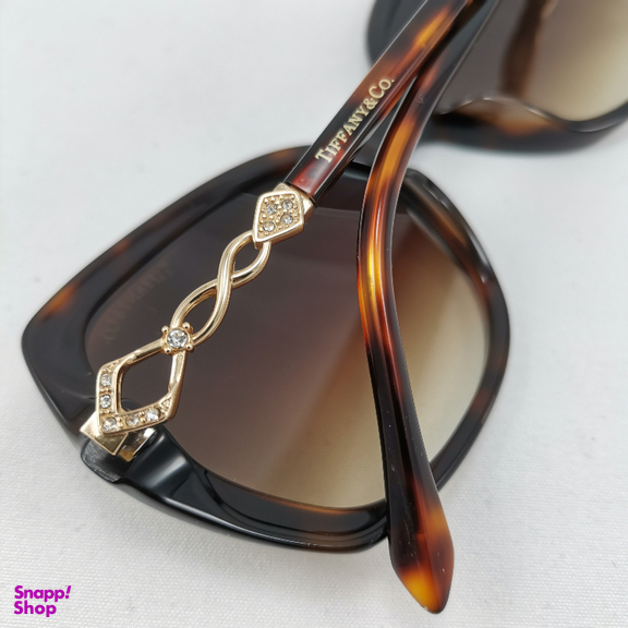 عینک آفتابی زنانه طرح تیفانی مدل پروانه ای رنگ هاوانا