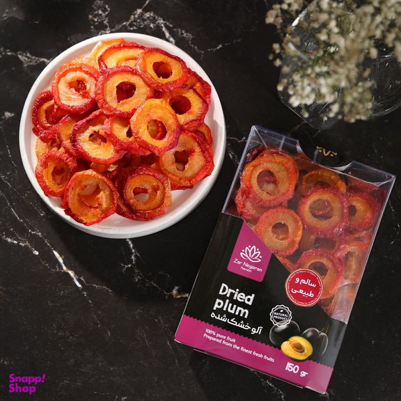 میوه‌ خشک زرنگاران طعم پرتقال و توت فرنگی و کیوی و آلو وزن 430 گرم بسته 4 عددی