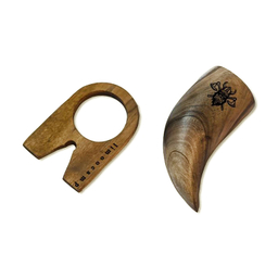 لیوان چوبی لیمو کمپ مدل مینی شاخ وایکینگی طرح وایکینگ